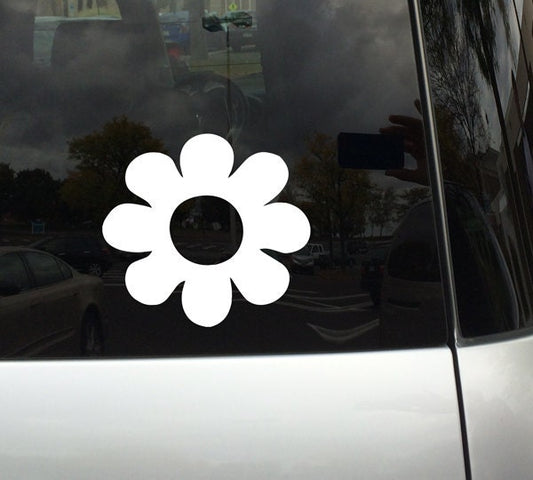 Flower Petal #1 - flower power hippie peace love -Macbook,and Car Decal Custom Colors and Sizes Available