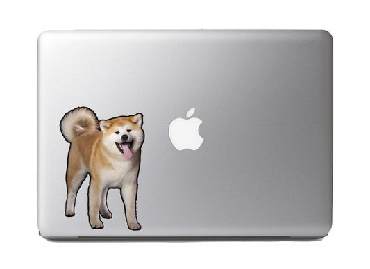 Cute Fluffy Animals #11 - shiba black 1 - Vibrant High Resolution Full Color Vinyl Laptop Tablet Decal