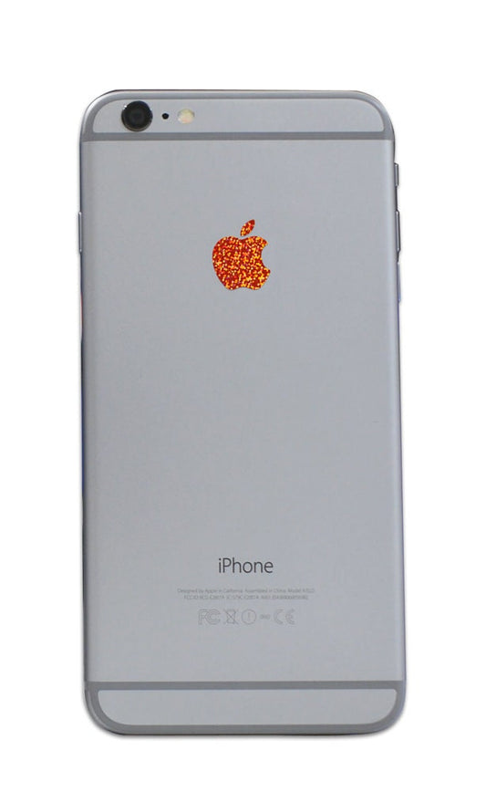 Orange Glitter iPhone Apple Color Changer Decal - Vinyl Decal Sticker Phone
