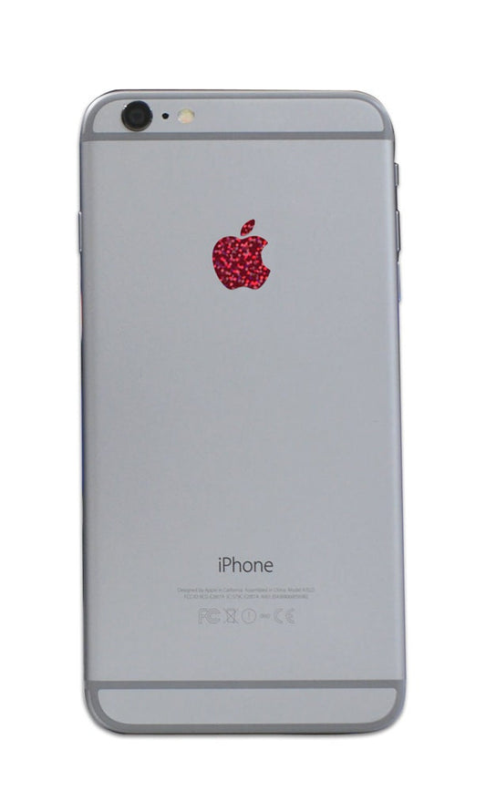 Red Glitter iPhone Apple Color Changer Decal - Vinyl Decal Sticker Phone