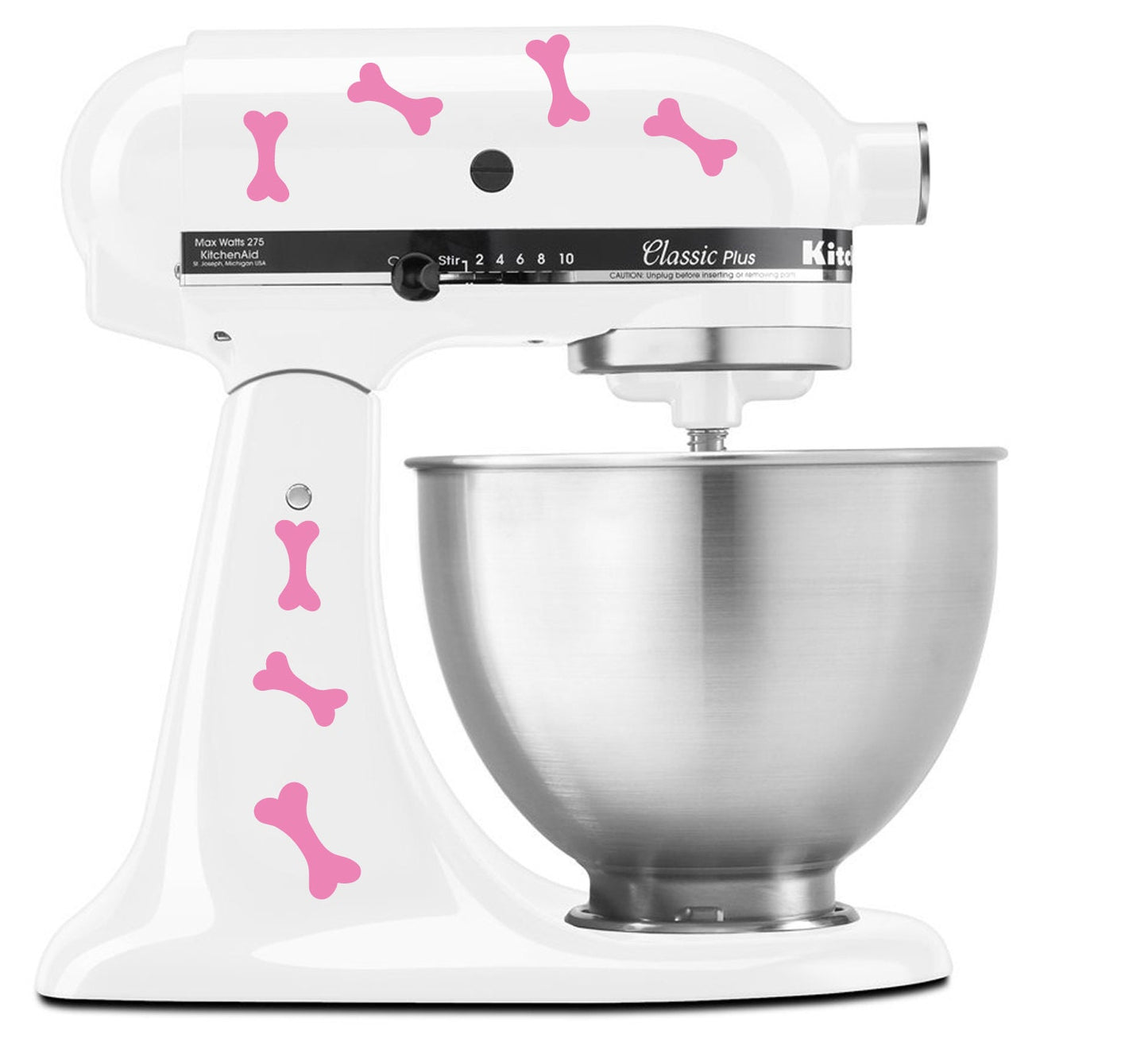 Cute Dog Bone Pattern - Vinyl Decal Set for Kitchen Mixers