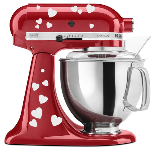 Hearts Bae Valentine Pattern - Vinyl Decal Set for Kitchen Mixers