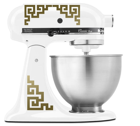 Japanese Traditional Medallion Pattern - Vinyl Decal Set for Kitchen Mixers